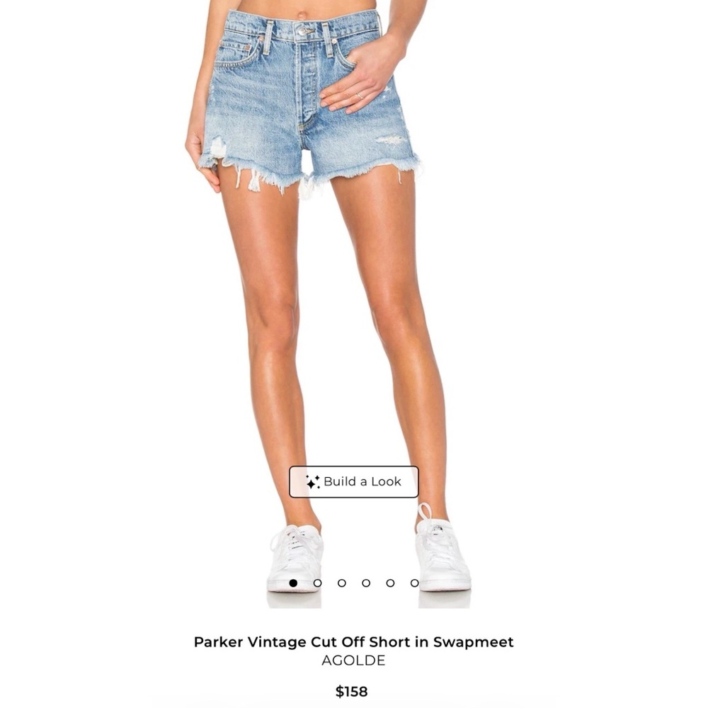Agolde Parker Vintage Cutoff Shorts in Swampmeet